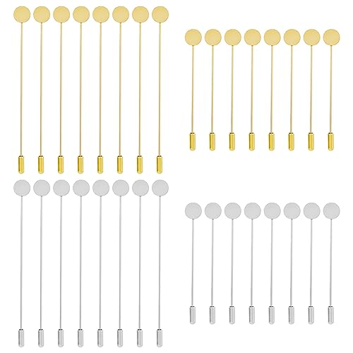 SUPERFINDINGS 32 Stück 4 Stile Flache Runde Tablett Anstecknadeln Messing Stick Craft Anstecknadeln Runde Leere Tablett Brosche Nadeln Platingoldene Sicherheits Stick Nadeln SUPERFINDINGS 32 Stück 4 Stile Flache Runde Tablett Anstecknadeln Messing Stick Craft Anstecknadeln Runde Leere Tablett Brosche Nadeln Platingoldene Sicherheits Stick Nadeln von SUPERFINDINGS