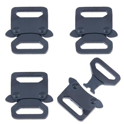 SUPERFINDINGS 4 Pack Schwarze Heavy Duty Schnallen Aus Legierung Für Paracord Armband 3.7x3.6cm Schnellverschluss Klickverschluss Gurtband Hundehalsband Schnalle Metall Schnalle SUPERFINDINGS 4 Pack Schwarze Heavy Duty Schnallen Aus Legierung Für Paracord Armband 3.7x3.6cm Schnellverschluss Klickverschluss Gurtband Hundehalsband Schnalle Metall Schnalle von SUPERFINDINGS