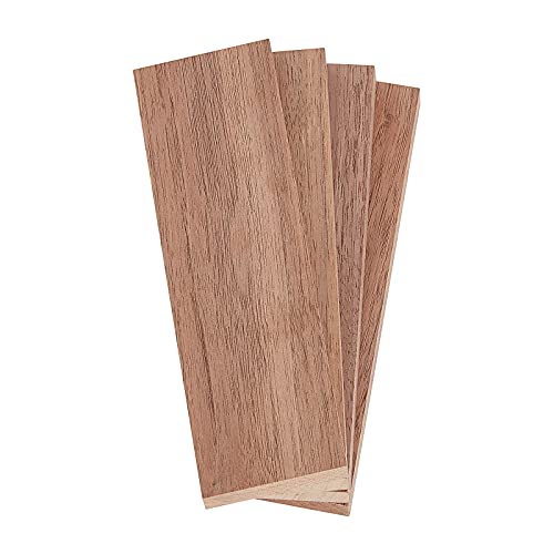 SUPERFINDINGS 4pcs Exotische Holz Messergriff Schwarz Walnuss Holz Messerschuppen Waagen Blank DIY Materia Für Messerherstellung Bastelbedarf 12.1x4.1x1.1cm von SUPERFINDINGS