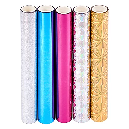 SUPERFINDINGS 5 Rolle 5 Stile Gold Heißfolienprägepapier 150mm Wärmeübertragungsfolie Papier Glimmer Heißfolienpapierrollen Für DIY Folienpapier Prägung Scrapbooking Bastelprojekte SUPERFINDINGS 5 Rolle 5 Stile Gold Heißfolienprägepapier 150mm Wärmeübertragungsfolie Papier Glimmer Heißfolienpapierrollen Für DIY Folienpapier Prägung Scrapbooking Bastelprojekte von SUPERFINDINGS