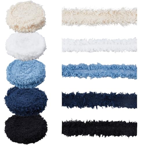SUPERFINDINGS 5 Ros 16.5 Yards Fransenstoff 1.5cm Breite Fransenbesatz Jeansband Verpackung Polyesterband Für Geschenkverpackungen Haarnähen 3.3 Yards/Ro SUPERFINDINGS 5 Ros 16.5 Yards Fransenstoff 1.5cm Breite Fransenbesatz Jeansband Verpackung Polyesterband Für Geschenkverpackungen Haarnähen 3.3 Yards/Ro von SUPERFINDINGS