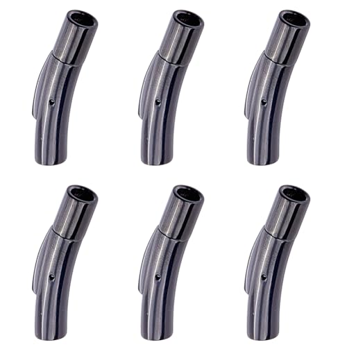 SUPERFINDINGS 6 Set Mit Endverschluss Für Schwarze Lederkordeln 304 Bajonettverschlüsse Aus Edelstahl 4mm Säulenbajonettverschluss Für Halsketten Verbindungsverschlüsse Verschlüsse Zum Selbermachen SUPERFINDINGS 6 Set Mit Endverschluss Für Schwarze Lederkordeln 304 Bajonettverschlüsse Aus Edelstahl 4mm Säulenbajonettverschluss Für Halsketten Verbindungsverschlüsse Verschlüsse Zum Selbermachen von SUPERFINDINGS