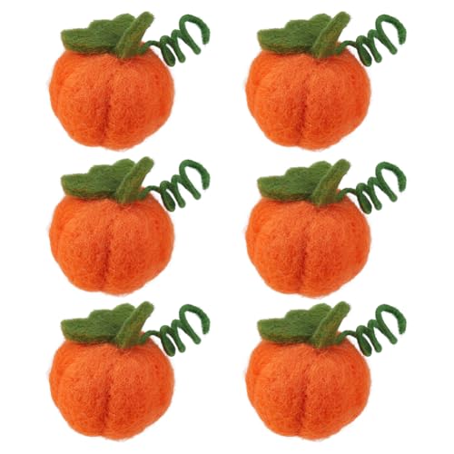 SUPERFINDINGS 6 Stück Halloween Kleiner Filz Kürbis Wollfilz Kürbis Handgemachte Kürbis Accessoires Für Herbst Etagen Tablett Party Zuhause Bauernhaus Halloween Erntedank Dekorationen SUPERFINDINGS 6 Stück Halloween Kleiner Filz Kürbis Wollfilz Kürbis Handgemachte Kürbis Accessoires Für Herbst Etagen Tablett Party Zuhause Bauernhaus Halloween Erntedank Dekorationen von SUPERFINDINGS