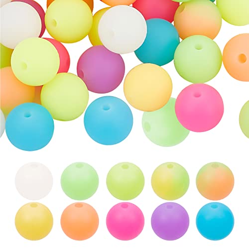 SUPERFINDINGS 60 Stück 10 Farben bunte leuchtende Silikonperlen Runde Silikonperlen Glow In The Dark Runde Perlen DIY Halskette Armband Perlen für DIY Handwerk Schmuck machen Loch:2mm SUPERFINDINGS 60 Stück 10 Farben bunte leuchtende Silikonperlen Runde Silikonperlen Glow In The Dark Runde Perlen DIY Halskette Armband Perlen für DIY Handwerk Schmuck machen Loch:2mm von SUPERFINDINGS