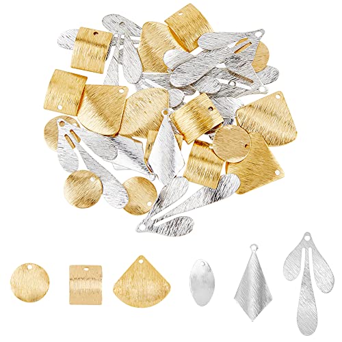 SUPERFINDINGS 60 Stück 6 Stil Messing Stempel Blank Tag Charms Rhombus Rechteck Blatt Blank Anhänger Rack Plating Metall Stempel Tags Für Schmuck DIY Craft Making,Bohrung:1.2~1.5 mm SUPERFINDINGS 60 Stück 6 Stil Messing Stempel Blank Tag Charms Rhombus Rechteck Blatt Blank Anhänger Rack Plating Metall Stempel Tags Für Schmuck DIY Craft Making,Bohrung:1.2~1.5 mm von SUPERFINDINGS