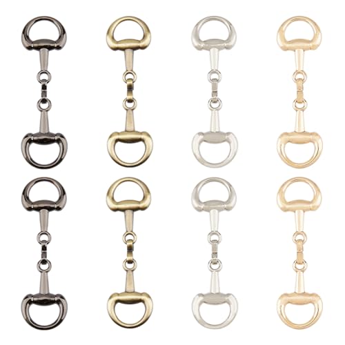 SUPERFINDINGS 8 Stück 4 Farben Legierung D Ring Trensengebissschnallen Pferdegebissschnalle Doppelgebissschnalle Für DIY Trensengebiss Pferdeschmuck Loafer Schuhe Dekoration 7.2x2.1x0.6cm SUPERFINDINGS 8 Stück 4 Farben Legierung D Ring Trensengebissschnallen Pferdegebissschnalle Doppelgebissschnalle Für DIY Trensengebiss Pferdeschmuck Loafer Schuhe Dekoration 7.2x2.1x0.6cm von SUPERFINDINGS