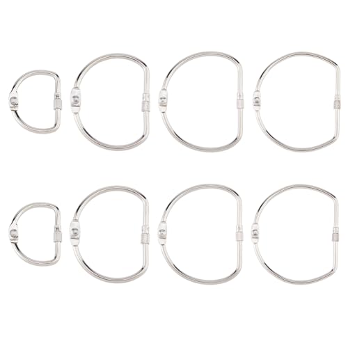 SUPERFINDINGS 8 Stück 4 Stile D Förmiger Schlüsselaufbewahrungsring Klebeband Aufbewahrungsringe Bindebuchringe Für Büro Und Schule D Förmige Binderringe Für DIY Dekoration Und Papier SUPERFINDINGS 8 Stück 4 Stile D Förmiger Schlüsselaufbewahrungsring Klebeband Aufbewahrungsringe Bindebuchringe Für Büro Und Schule D Förmige Binderringe Für DIY Dekoration Und Papier von SUPERFINDINGS