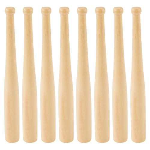SUPERFINDINGS 8 Stück Holz Baseballschläger 5.83cm Unlackiert Zum Basteln Klassischer Holz Baseballschläger Für Baseball Training Für Projekte Ballsport Party Dekoration SUPERFINDINGS 8 Stück Holz Baseballschläger 5.83cm Unlackiert Zum Basteln Klassischer Holz Baseballschläger Für Baseball Training Für Projekte Ballsport Party Dekoration von SUPERFINDINGS