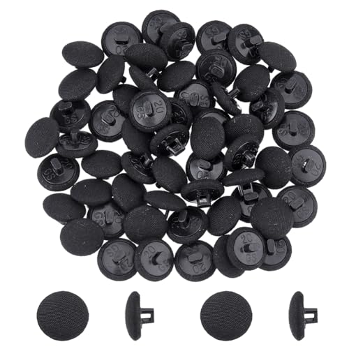 SUPERFINDINGS 80 Stück Schwarze Satin Stoffknöpfe Mit Pilzstoff Überzogene Knöpfe Mit Kunststoffschaft 12mm Runde Knöpfe Für Hochzeitskleider Anzüge DIY Nähen SUPERFINDINGS 80 Stück Schwarze Satin Stoffknöpfe Mit Pilzstoff Überzogene Knöpfe Mit Kunststoffschaft 12mm Runde Knöpfe Für Hochzeitskleider Anzüge DIY Nähen von SUPERFINDINGS