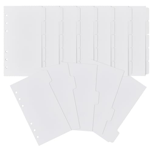 SUPERFINDINGS A6 Ordner-Trennblätter für 6 Ringbuch, 40 Blatt, Notizbuch, Index-Trennblätter, 8 Sets, blanko, zum Schreiben auf Seiten, Trennblätter mit 5 Registerkarten für Notizbuch, 10,2 cm SUPERFINDINGS A6 Ordner-Trennblätter für 6 Ringbuch, 40 Blatt, Notizbuch, Index-Trennblätter, 8 Sets, blanko, zum Schreiben auf Seiten, Trennblätter mit 5 Registerkarten für Notizbuch, 10,2 cm von SUPERFINDINGS