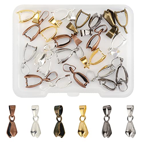 SUPERFINDINGS Ca. 120 PCS 7mm 6 Farben Messing Ice Pike Pinch Bails Anhänger Charms Verschlüsse Kettenverbinder Clip Bail Verschlüsse für halbgebohrte Perlen 4mm Loch SUPERFINDINGS Ca. 120 PCS 7mm 6 Farben Messing Ice Pike Pinch Bails Anhänger Charms Verschlüsse Kettenverbinder Clip Bail Verschlüsse für halbgebohrte Perlen 4mm Loch von SUPERFINDINGS
