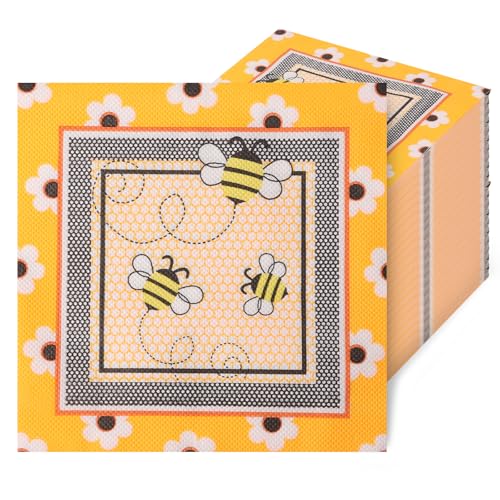 200 PCs 3 Schicht Papier Serviette Tränenfeste Dekorative Serviette für Hochzeit Brautbabyathbarn Geburtstagstabelle Dekorationen 33x33cm(C) von SUPPUIMNT