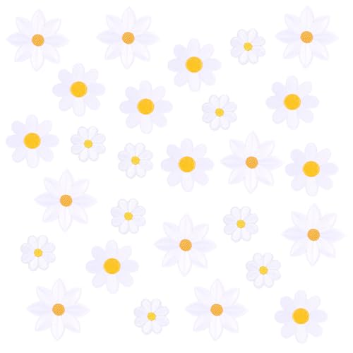27 Stück Gänseblümchen Patches zum Aufbügeln, Aufbügel Patches Blumen Eisen auf Flecken Dekorative Gänseblümchen auf Flecken Polyester Nähen Anwendung für Erwachsene Kinder DIY T-Shirt Rucksack 27 Stück Gänseblümchen Patches zum Aufbügeln, Aufbügel Patches Blumen Eisen auf Flecken Dekorative Gänseblümchen auf Flecken Polyester Nähen Anwendung für Erwachsene Kinder DIY T-Shirt Rucksack von SUPPUIMNT