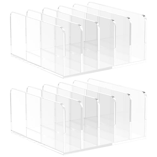 SUPPUIMNT Transparenter Acryl Aktenhalter, Verdicken Mail Countertop Organizer Prospekthalter File Rack Letter Sorter Schreibtisch Briefablage Briefständer für Notizzettel Visitenkarte Postkarte(B) von SUPPUIMNT
