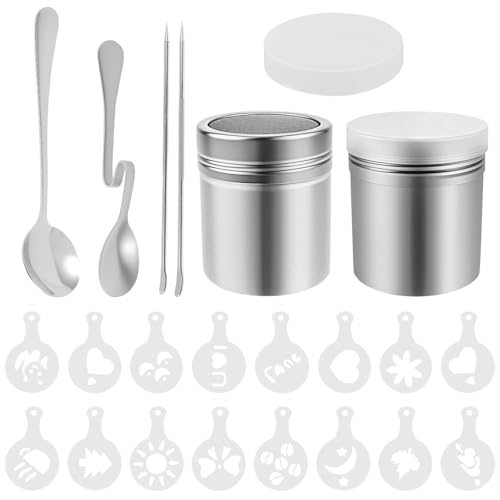 Vorlagen Kaffeeformwerkzeug Safe Kaffeedekoration Schablonen Latte Art Kit Vielseitige Barista Latte Werkzeug Set für Dekorationen von SUPPUIMNT
