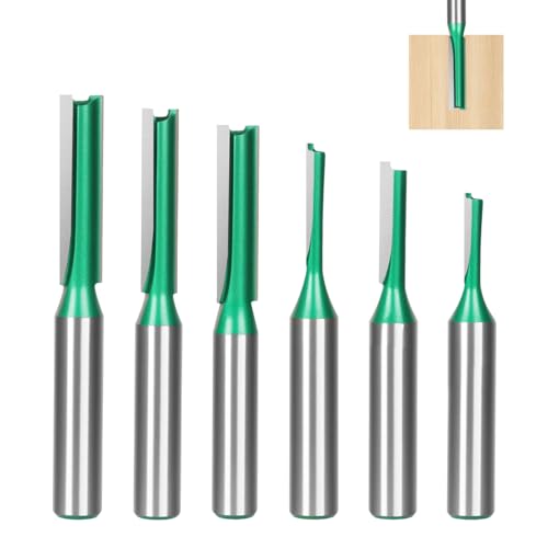 SUPRBIRD 8mm Schaft Gerade Fräser Set, 6-teilig Nutfräser für Holzbearbeitung,Holzfräser Fräser Fräsfräser Schneidmesser, Ø3/4/5/6/7/8mm, Hartmetall Fräser, DIY Holzfräsen Zubehör für Oberfräse SUPRBIRD 8mm Schaft Gerade Fräser Set, 6-teilig Nutfräser für Holzbearbeitung,Holzfräser Fräser Fräsfräser Schneidmesser, Ø3/4/5/6/7/8mm, Hartmetall Fräser, DIY Holzfräsen Zubehör für Oberfräse von SUPRBIRD