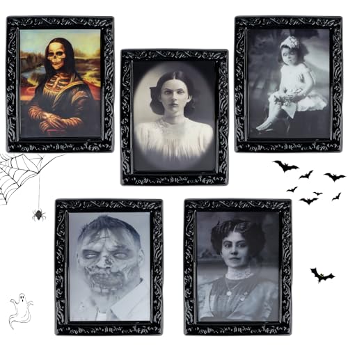 3D wechselnder Gesicht bewegend Bildrahmen,5pcs 28x22cm Horror Porträt Bilderrahmen Halloween Dekoration,Halloween Bilder,Halloween Dekoration Gruselig Wandportäts für Halloween Party Spukhaus Dekor 3D wechselnder Gesicht bewegend Bildrahmen,5pcs 28x22cm Horror Porträt Bilderrahmen Halloween Dekoration,Halloween Bilder,Halloween Dekoration Gruselig Wandportäts für Halloween Party Spukhaus Dekor von SUPRROW