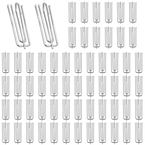 60 Stück Gardinenhaken Metall,Vorhanghaken Aus Edelstahl,Curtain Hooks, Faltenhaken,4 Zinken Pinch Vorhang Falte Haken,für Gardinen und Vorhangringe Schienen 60 Stück Gardinenhaken Metall,Vorhanghaken Aus Edelstahl,Curtain Hooks, Faltenhaken,4 Zinken Pinch Vorhang Falte Haken,für Gardinen und Vorhangringe Schienen von SUPRROW