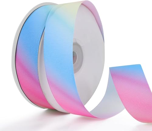 Geschenkbänder, Pastel Makrone Rainbow Satinband, 1 Rollen 22m Makrone Regenbogen Schleifenband Dekoration, Makrone Bunt Stoffbänder Bänder Geschenkband Stoffband für Hochzeit 25mm breit Geschenkbänder, Pastel Makrone Rainbow Satinband, 1 Rollen 22m Makrone Regenbogen Schleifenband Dekoration, Makrone Bunt Stoffbänder Bänder Geschenkband Stoffband für Hochzeit 25mm breit von SUPRROW