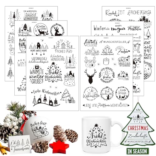 Rub on Sticker Weihnachten, 6 Stück Rub Ons Weihnachten, Rub on Folie Transferaufkleber, Aufkleber Weihnachten Für Kerzen Sticker Weihnachten, Kerzentattoos Weihnachten DIY Deko Rub on Folie Aufkleber Rub on Sticker Weihnachten, 6 Stück Rub Ons Weihnachten, Rub on Folie Transferaufkleber, Aufkleber Weihnachten Für Kerzen Sticker Weihnachten, Kerzentattoos Weihnachten DIY Deko Rub on Folie Aufkleber von SUPRROW