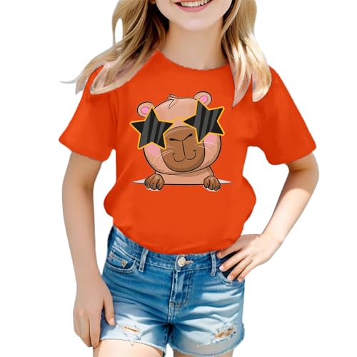 SUPTTING Damen T-Shirt Lustig Weicher Stoff Graphic Tee Rundhalsausschnitt, Kurzarm Sommeroberteil Niedlich Cartoon, Elch-Motiv Statement-Print Top Sommer Regular Fit für Freizeitpark SUPTTING Damen T-Shirt Lustig Weicher Stoff Graphic Tee Rundhalsausschnitt, Kurzarm Sommeroberteil Niedlich Cartoon, Elch-Motiv Statement-Print Top Sommer Regular Fit für Freizeitpark von SUPTTING