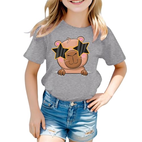 SUPTTING Damen T-Shirt Lustig Weicher Stoff Graphic Tee Rundhalsausschnitt, Kurzarm Sommeroberteil Niedlich Cartoon, Elch-Motiv Statement-Print Top Sommer Regular Fit für Freizeitpark SUPTTING Damen T-Shirt Lustig Weicher Stoff Graphic Tee Rundhalsausschnitt, Kurzarm Sommeroberteil Niedlich Cartoon, Elch-Motiv Statement-Print Top Sommer Regular Fit für Freizeitpark von SUPTTING