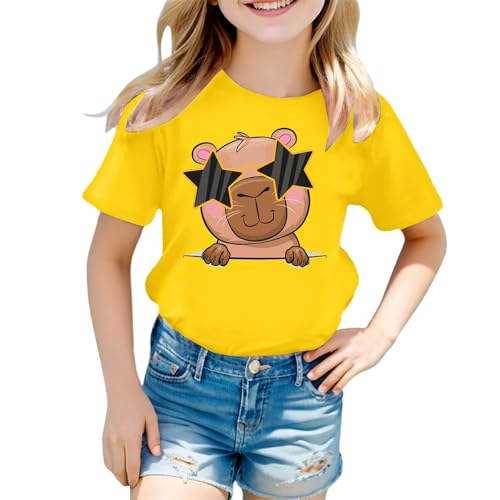 SUPTTING Damen T-Shirt Lustig Weicher Stoff Graphic Tee Rundhalsausschnitt, Kurzarm Sommeroberteil Niedlich Cartoon, Elch-Motiv Statement-Print Top Sommer Regular Fit für Freizeitpark SUPTTING Damen T-Shirt Lustig Weicher Stoff Graphic Tee Rundhalsausschnitt, Kurzarm Sommeroberteil Niedlich Cartoon, Elch-Motiv Statement-Print Top Sommer Regular Fit für Freizeitpark von SUPTTING