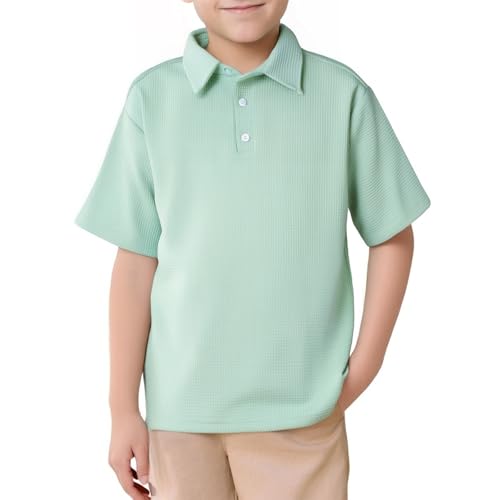 SUPTTING Jungen Poloshirt Kurzarm Strukturierter Stoff Kinder Polohemd Knopfleiste Schuluniform Bequem Leicht Sommer T-Shirt Elegant Freizeitshirt Kinderkleidung für Schule Urlaub Freizeit Sport SUPTTING Jungen Poloshirt Kurzarm Strukturierter Stoff Kinder Polohemd Knopfleiste Schuluniform Bequem Leicht Sommer T-Shirt Elegant Freizeitshirt Kinderkleidung für Schule Urlaub Freizeit Sport von SUPTTING