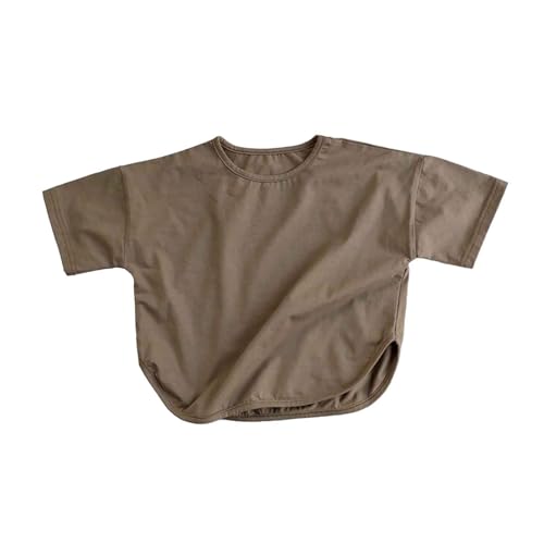 SUPTTING Kinder T-Shirt Einfarbiges Kurzarm Oberteil Locker Sitzend Leichter Stoff Mädchen Freizeitshirt Sommerhemd Strandshirt Urlaubsshirt Bequemes Stoffshirt Oberteil Top Basic SUPTTING Kinder T-Shirt Einfarbiges Kurzarm Oberteil Locker Sitzend Leichter Stoff Mädchen Freizeitshirt Sommerhemd Strandshirt Urlaubsshirt Bequemes Stoffshirt Oberteil Top Basic von SUPTTING
