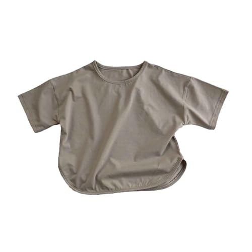 SUPTTING Kinder T-Shirt Einfarbiges Kurzarm Oberteil Locker Sitzend Leichter Stoff Mädchen Freizeitshirt Sommerhemd Strandshirt Urlaubsshirt Bequemes Stoffshirt Oberteil Top Basic SUPTTING Kinder T-Shirt Einfarbiges Kurzarm Oberteil Locker Sitzend Leichter Stoff Mädchen Freizeitshirt Sommerhemd Strandshirt Urlaubsshirt Bequemes Stoffshirt Oberteil Top Basic von SUPTTING