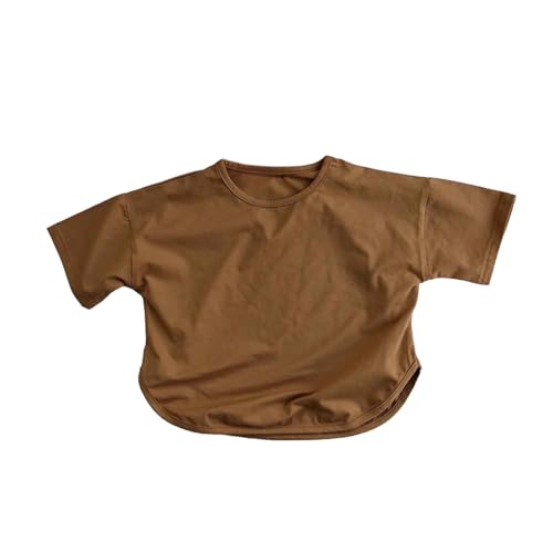 SUPTTING Kinder T-Shirt Einfarbiges Kurzarm Oberteil Locker Sitzend Leichter Stoff Mädchen Freizeitshirt Sommerhemd Strandshirt Urlaubsshirt Bequemes Stoffshirt Oberteil Top Basic SUPTTING Kinder T-Shirt Einfarbiges Kurzarm Oberteil Locker Sitzend Leichter Stoff Mädchen Freizeitshirt Sommerhemd Strandshirt Urlaubsshirt Bequemes Stoffshirt Oberteil Top Basic von SUPTTING