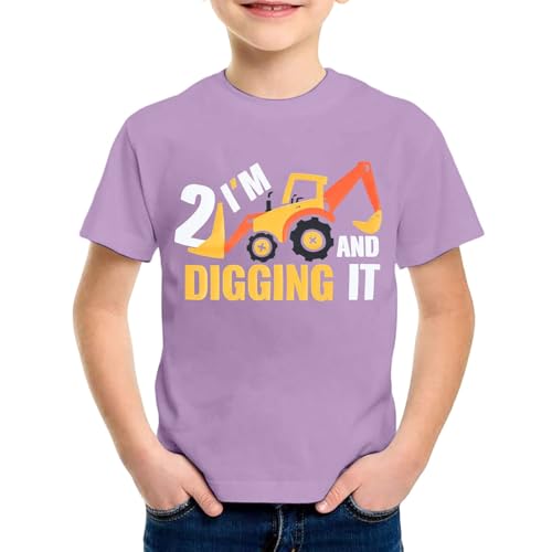 SUPTTING Kinder T-Shirt I'M 2 AND DIGGING IT Schriftzug Bagger Nummer 2 Kurzarm Oberteil Jungen Freizeitshirt Shirt Jahre Geburtstagsgeschenk Outfit Stoff Top Baustelle Fahrzeug Thema SUPTTING Kinder T-Shirt I'M 2 AND DIGGING IT Schriftzug Bagger Nummer 2 Kurzarm Oberteil Jungen Freizeitshirt Shirt Jahre Geburtstagsgeschenk Outfit Stoff Top Baustelle Fahrzeug Thema von SUPTTING
