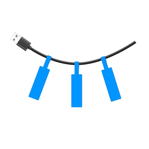 SUPVAN KATASYMBOL T50M Pro Etikettenband Papier, Wasserfeste Etikettenfür Heim, Schule, Büro, 25 * 38+40mm, 100 Etiketten/Rolle(Blau) von SUPVAN