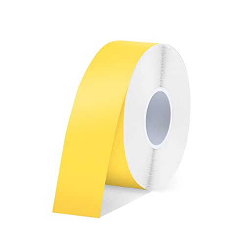 SUPVAN Thermo-Etikettenband, E10/16 Etiketten Papier, Endlos-Etikettenband 15 mm x 6 m, wasserfeste Etiketten geeignet für Haus, Büro, Schule (Gelb) von SUPVAN
