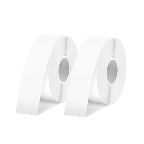 SUPVAN Thermo-Etikettenband, E10/16 Etiketten Papier, Endlos-Etikettenband 15 mm x 6 m, wasserfeste Etiketten geeignet für Haus, Büro, Schule (Weiß) 2 Pack von SUPVAN