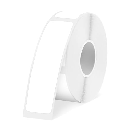 SUPVAN Thermo-Etikettenband, E10/E16 Etiketten Papier, Endlos-Etikettenband 14 mm x 50 mm, wasserfeste Etiketten geeignet für Haus, Büro, Schule (Weiß) von SUPVAN