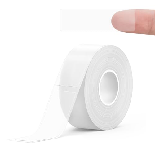 SUPVAN E10/16 Etikettenband - Thermo-Mehrzweck-Etiketten für Heim, Schule, Büro, 12 mm x 40 mm, 170 Etiketten/Rolle(Transparent) SUPVAN E10/16 Etikettenband - Thermo-Mehrzweck-Etiketten für Heim, Schule, Büro, 12 mm x 40 mm, 170 Etiketten/Rolle(Transparent) von SUPVAN