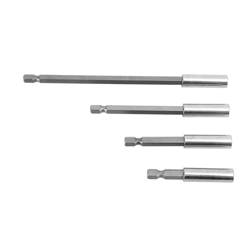 4pcs Bohrerbitverlängerung Set Kohlenstoffstahl, 1/4 Zoll Sechskantmagnetbithalterstange Chuck Adapter Extender für Schlagtreiberschrauben Muttern, Bohrbitadapter Extender 4pcs Bohrerbitverlängerung Set Kohlenstoffstahl, 1/4 Zoll Sechskantmagnetbithalterstange Chuck Adapter Extender für Schlagtreiberschrauben Muttern, Bohrbitadapter Extender von SUPYINI