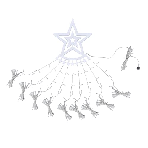 SUPYINI 317 LED -Leuchten, 9 Saiten, 8 Modi Weihnachtsbaumdekorationslicht mit Transformator für Urlaub, Hochzeit, Party (Cool weiß) von SUPYINI