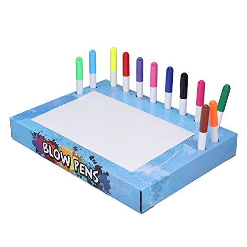 SUPYINI Blow-Malvorlagen mit Versiegeltem Kappendesign, Sicheres Material für, Sprühfarben Leuchten in den Dunklen Kritzelenkörpern, Mehrzweck-Bildungsmarker-Sets (Dinosauriermuster) von SUPYINI