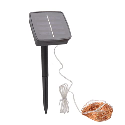 SUPYINI Solar Angetriebene Kupferdraht -Feen -Schnur, LED Solar Saite Lichter mit Eingebauter Batterie für Gartenbalkondekoration Im Freien, Leichtes, Biegbares, Warmes Weißes Licht SUPYINI Solar Angetriebene Kupferdraht -Feen -Schnur, LED Solar Saite Lichter mit Eingebauter Batterie für Gartenbalkondekoration Im Freien, Leichtes, Biegbares, Warmes Weißes Licht von SUPYINI