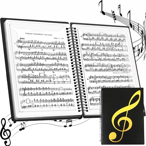 SUQ A4 20 Seiten Musikordner, Notenblatthalter, Notenmappe A4 Größe, Music Sheet Chormappe, Musik Thematik Aufbewahrungsmappe Cartoon Musical Instrument, Blatt Notenmappe Papier Dokumente SUQ A4 20 Seiten Musikordner, Notenblatthalter, Notenmappe A4 Größe, Music Sheet Chormappe, Musik Thematik Aufbewahrungsmappe Cartoon Musical Instrument, Blatt Notenmappe Papier Dokumente von SUQ