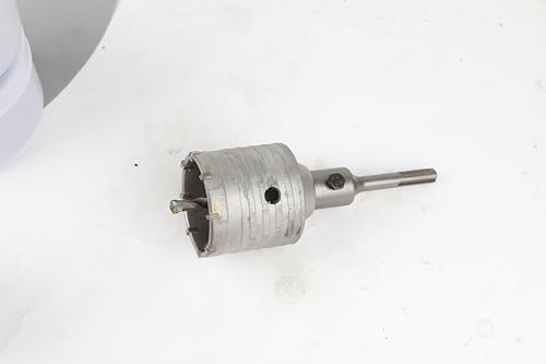 100MM Bohrkrone Set Mit SDS Plus Adapter 110mm Und Zentrierbohrer 2x8x110mm,Lochsäge 100mm Dosensenker Hohlbohrkrone,Bohrkrone Steckdose Für Mauerwerk Und Beton von SUQIN