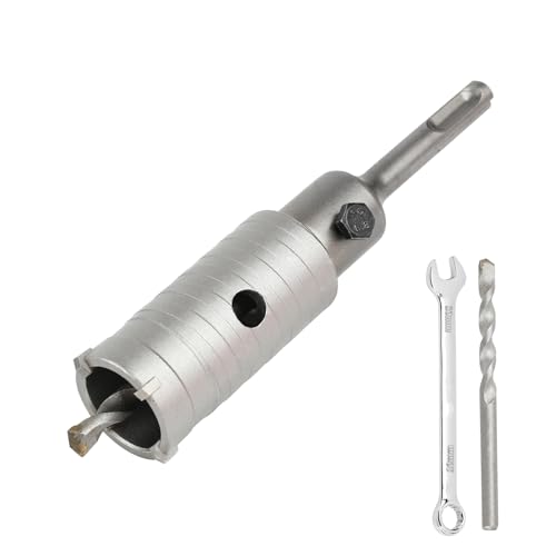 35MM Bohrkrone Set Mit SDS Plus Adapter 110mm Und Zentrierbohrer 2x8x110mm,Lochsäge 35mm Dosensenker Hohlbohrkrone,Bohrkrone Steckdose Für Mauerwerk Und Beton von SUQIN