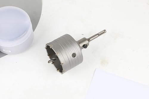 45MM Bohrkrone Set Mit SDS Plus Adapter 110mm Und Zentrierbohrer 2x8x110mm,Lochsäge 45mm Dosensenker Hohlbohrkrone,Bohrkrone Steckdose Für Mauerwerk Und Beton von SUQIN