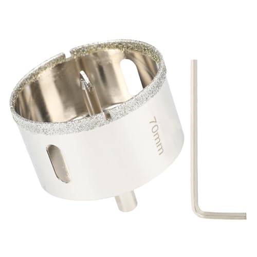 SUQIN Fliesenbohre Diamant Lochsäge 70mm Mit Zentrierbohrer Glasbohrer Diamant Kernlochbohrer für Glas, Fliesen, Porzellan, Keramik, Quarzit, Marmor Zum Bohren von SUQIN