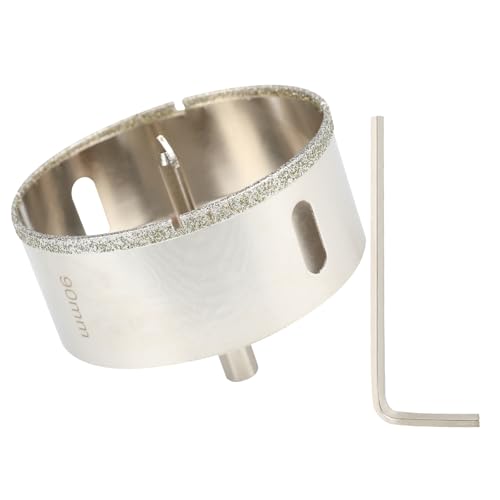SUQIN Fliesenbohre Diamant Lochsäge 90mm Mit Zentrierbohrer Glasbohrer Diamant Kernlochbohrer für Glas, Fliesen, Porzellan, Keramik, Quarzit, Marmor Zum Bohren SUQIN Fliesenbohre Diamant Lochsäge 90mm Mit Zentrierbohrer Glasbohrer Diamant Kernlochbohrer für Glas, Fliesen, Porzellan, Keramik, Quarzit, Marmor Zum Bohren von SUQIN