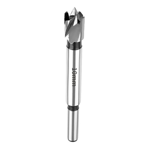 SUQIN Professional ForstnerBohrer Ø10MM ，Flachflügelbohrer Astlochbohrer ScharnierlochbohrerTopfbohrer Forstner Cutter mit Rundschaft Zum Bohren In Holz, Kunststoff, Sperrholz von SUQIN