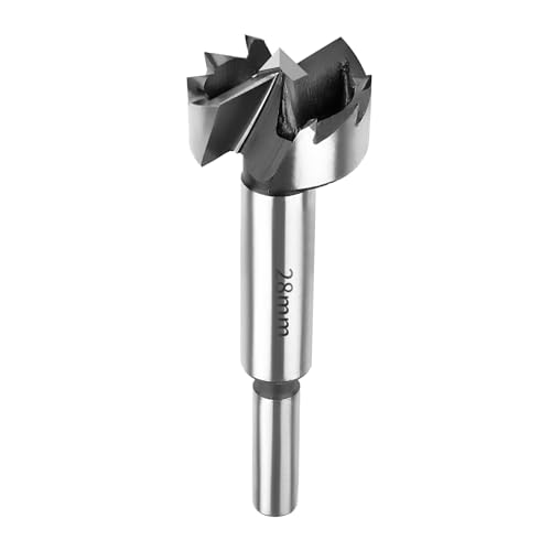 SUQIN Professional ForstnerBohrer Ø28MM,Flach Flügelbohrer Astlochbohrer Scharnierlochbohrer Topfbohrer Forstner Cutter mit Rundschaft Zum Bohren In Holz, Kunststoff, Sperrholz von SUQIN