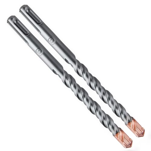 SUQIN SDS Plus Bohrer Professionell Hammerbohrer 12mmX160mmX2 Betonbohrer Mit 4 Hartmetall Schneiden Steinbohrer,Ideal Zum Bohren in Stein, Beton, Naturstein, Ziegelmauer von SUQIN